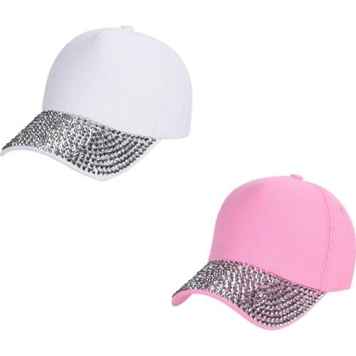 Women Sunhat Hot Sale High Quality Womens Fashion Baseball Cap Rhinestone Paw Shaped Snapback Hat For Dropshipping