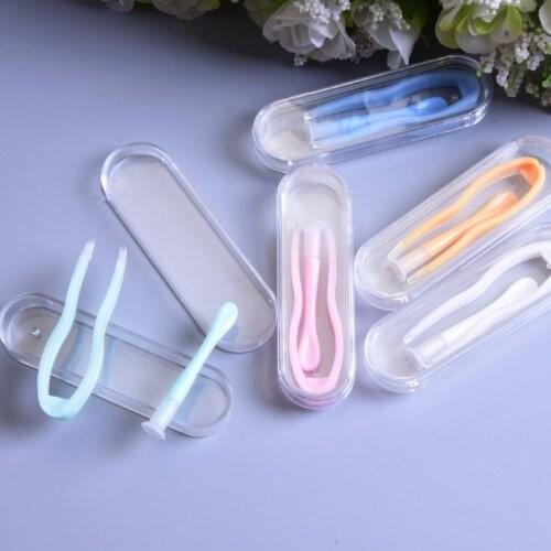 1 Set New Multicolor Contact Lenses Tweezers and Suction Stick for Special Clamps Tool Contact Lens Inserter Remover
