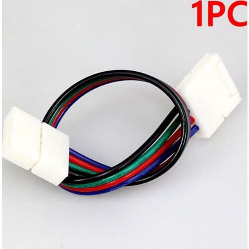10mm 4-Pin connecting corner 4pin RGB Connector PCB Adapter for 10mm SMD 5050 3528 RGB LED Strip Light