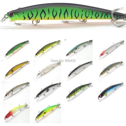 10PCS Sea Fishing Lure Minnow Lures hook artificial bait Crankbaits 12cm/12.7g Free shipping