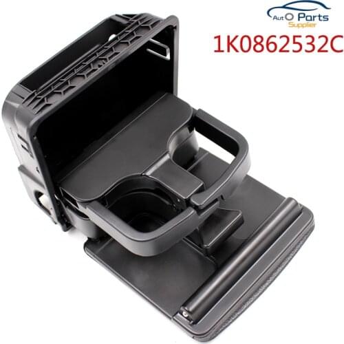 1K0862532 Folding Center Console Rear Cup Holder For Volkswagen Golf 5 6 Black 1K0862533