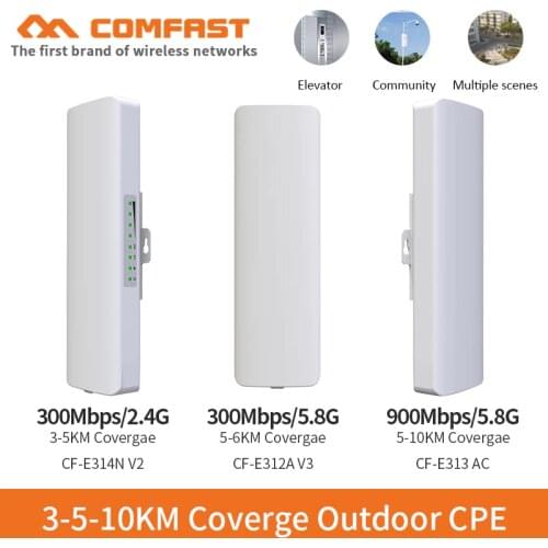 2.4Ghz&5.8Ghz 300~900Mbps Outdoor Wireless Bridge AP CPE Router Wi fi Signal Amplifier Booster Extender Repeater CPE for IP cam