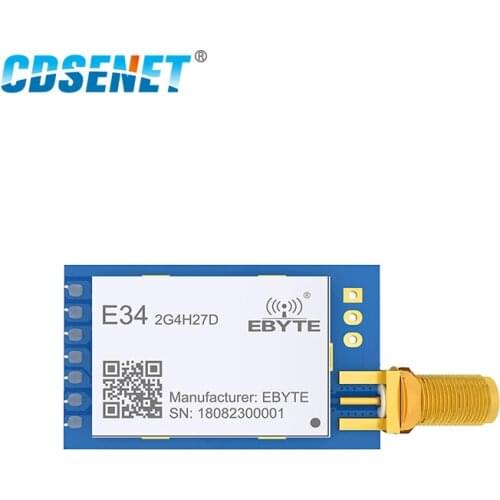 2.4GHz nRF24L01+ Long Range Wireless IoT Transceiver CDSENET E34-2G4H27D 5000m 2.4G Transmitter Receiver nRF24L01PA Modulue 4.3