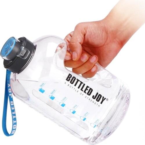 2021 New Fashion Large Capacity Water Bottle, Leak Proof Water Jug with Handle and Hanging Lanyard