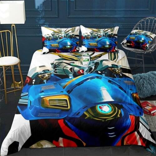 Gundam Duvet Cover Comfortable Quilt Home Decora Design Universal Bedding Set Bedclothes+Pillowcase 3pcs