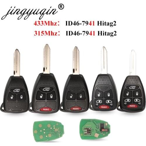 315/433Mhz ID46 Remote Car Key Entry Transmitter for Dodge RAM JEEP Commander Compass Grand Cherokee Liberty Wrangler Chrysler