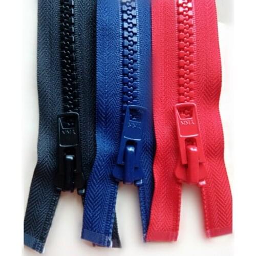 5 Pcs/lot Oversize Plastic YKK Zipper Red Blue 52-60CM Resin Single Open End for Garment Jacket Coat Tennt Sewing Accessories