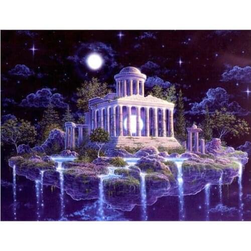 Needlework villa Buildings Diy Diamond Painting Dream Castle Full Diamond Embroidery Square Drill Mosaic Decoration 3d Picture