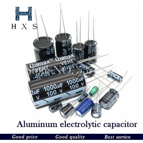 20PCS 35V-470uF aluminum electrolytic capacitor 4V 10V 16V 25V 35V 100UF 220UF 330UF 470UF 680UF 1000UF 47UF 1500UF 10UF 22UF