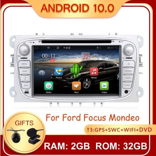 Bosion Android 10.0 Car Radio Multimedia Video Player For Ford/Focus/S-Max/Mondeo 9/GalaxyC-Max Navigation GPS 2din 2 din DVD BT