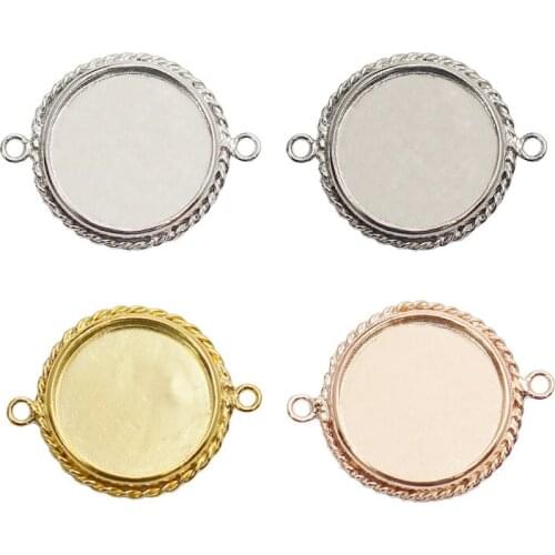 Beadsnice Wholesale 925 Sterling Silver Square Connector Base For Diy Jewelry Making ID39507smt4