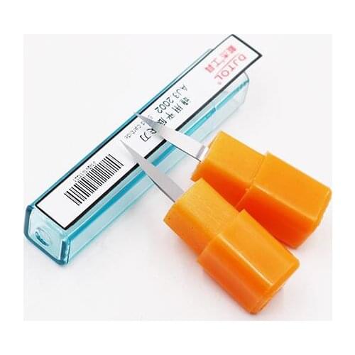 Free Shipping, 10 pcs/lot 3.175mm DJTOL Flat Bottom Cutting Tool Bits, V Shape Endmill bits Djtol AJS kind Endmill drill bits