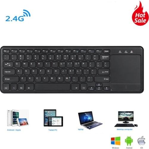Wireless Computer Keyboard Multi Function Touchpad 78 Key Small Keybord Office Keypad With Mouse Function Touch Pad For Lapop PC