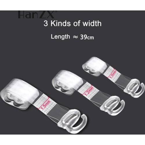 Bras Clear Bra Straps Transparent Invisible Detachable Adjustable Silicone Womens Elastic Belt Intimates Accessories