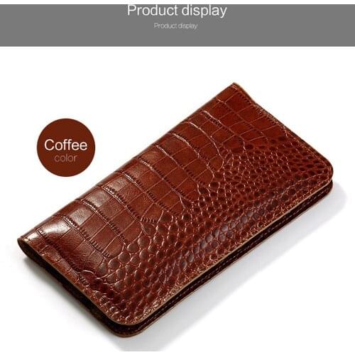 Flip Genuine Leather case For Redmi 5 plus phone case Crocodile skin Wallet Bag Note4 Plus 6a 8 A2 lite Max 3 Mix handbag