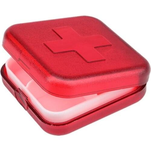 4 Grids Travel Pill Storage Box Portable Mini Drug Container Organizer For Medicine Vitamin Plastic Jewelry Storage Case Holder