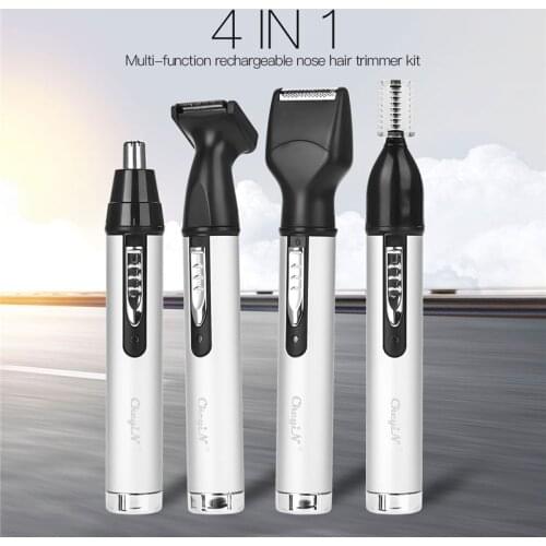 4 in 1 Electric Nose Hair Trimmer Kit Men Beard Shaver Razor USB Rechargeable Ear Hair Eyebrow Trimmer Face Care Grooming Set 31