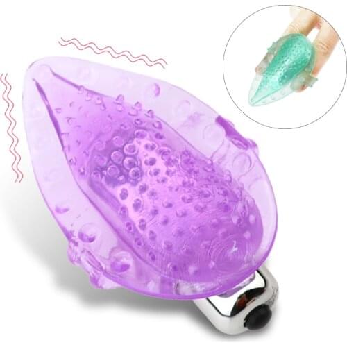 Medical Silicone Finger Massage Super Vibrating Stimulation Mini Vibrator Magic Vibration Adult Toys Massager for Women Couple