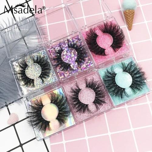 Mink Eyelashes 5-30 Pairs Wholesale 5D 25mm Mink Lashes Packaging Boxes 3D Fake Eyelashes Supplier Mink Lashes In Bulk Makeup