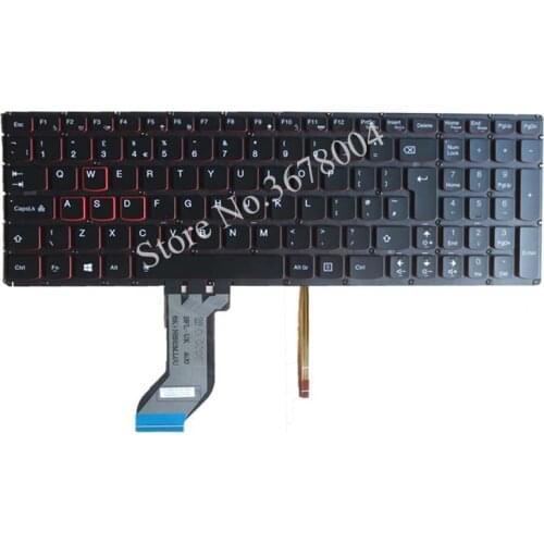 NEW for Lenovo ideapad Y700 Y700-15ISK Y700-17ISK Backlit laptop Keyboard UK Without frame