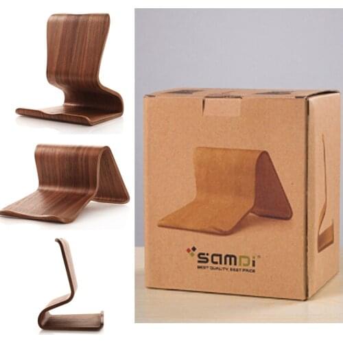 New Arrival SAMDI Wooden Universal Tablet PC Phone Stand Holder Bracket for iPad Samsung Tab