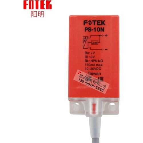 2 pieces Original Authentic Taiwan FOTEK Yangming Proximity Switch PS-10N NPN Normally Open Support Inspection PS10N