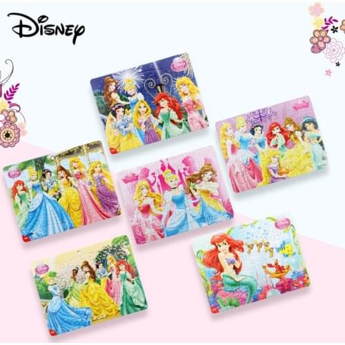 Disney 40 Piece Puzzle Princess / Ice Princess Box 3-5 Years Puzzle Puzzle Children Gift Puzzle Random Pattern