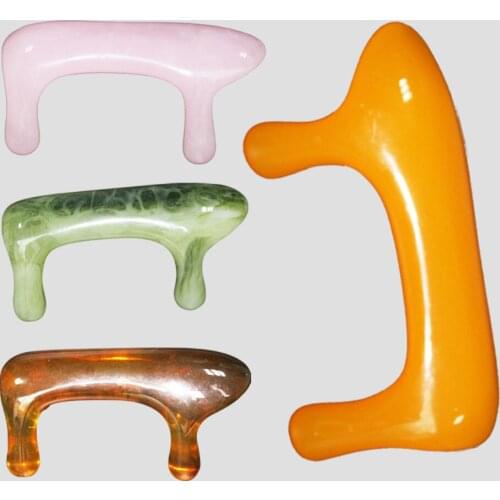 Chinese Traditional Acupuncture Back Massage Neck Scraping Plates Gua Sha Board Beeswax Scrape Therapy Spa Cute Dog Shape