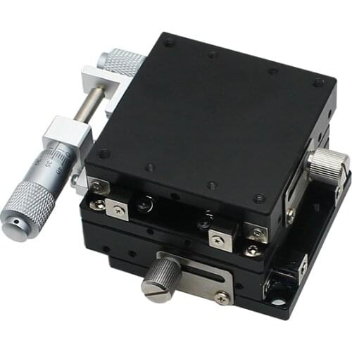 XY Axis Moving Optical Table Micrometer Fine-tuning Steel Bar Ball Manual Displacement Slide LGY40/60-C-L-R