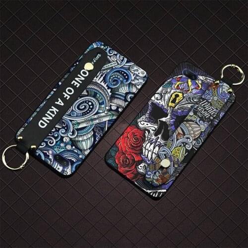 Shockproof Silicone Phone Case For Huawei Honor 10 Dirt-resistant Lanyard Kickstand Soft Case cover