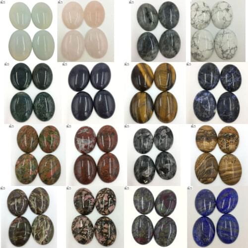 Rhodorite Lapis Lazuli Tiger Eye Labradorite Crystal Howlite Jaspe Carnelian Oval Cabochon CAB 1PCS or 4pcs WFH582