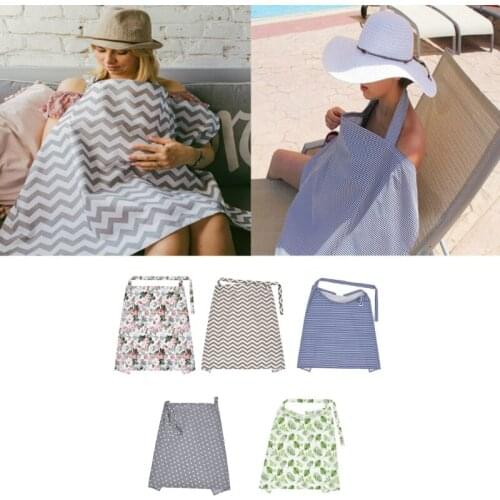 Baby Stroller Seat Cover Canopy Pure Cotton Mother Nursing Breastfeeding Scarf Apron Maternity Baby Breast Feeding Blanket