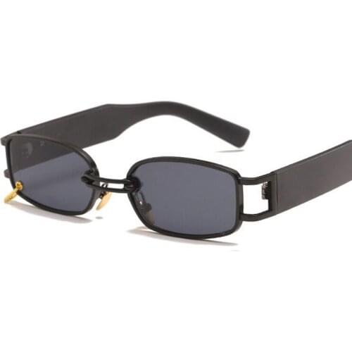 Retro Square Sunglasses Women Brand Designer Summer Styles Black Colors Fashion Gold Mirror Shades Male UV400