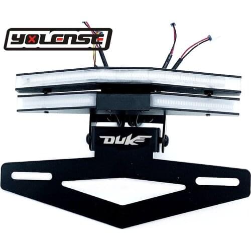 For DUKE790 790 DUKE 2017 2018 2019 2020 Motorcycle Rear Tail Light Brake Turn Signals Integrated LED Lights License Bracket