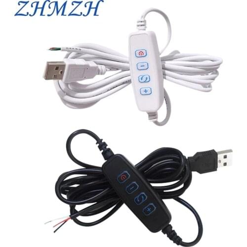 ZHMZH LED Dimmer USB Port Power Supply Line Dimming Color-Matching Extension Cable With ON OFF Switch Adapter For LED Light Bulb