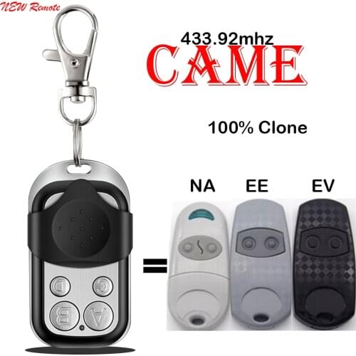 100% Clone CAME TOP432NA TOP432EE TOP432EV Auto Remote Control Face to Face Clone Garage Door Command 433 MHz Fixed Code