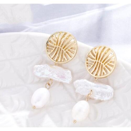 2021 Wholesale Fashion Earrings Jewelry Hanging Pendientes orecchini brincos Gold Earrings for Women aretes de mujer modernos
