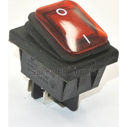 50 x RED Good Quality RLEIL RL2 (P) Waterproof IP65 ON/OFF Rocker Switch Boat Car Rocker Switch