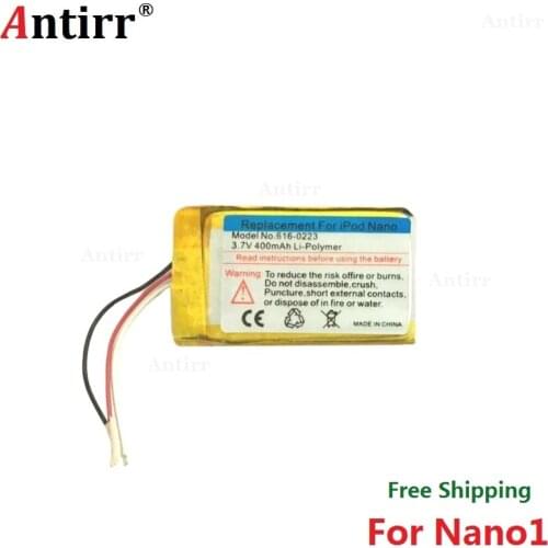 Antirr Original new Replacement Battery For ipod Nano1 1st Gen Generation MP3 Li-Polymer Rechargeable Nano 1 616-0223 Batteries
