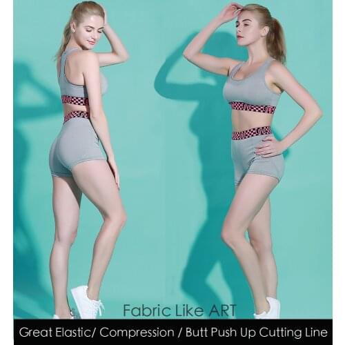 BetaGamma Yoga Set Fitness Suit Leggings Workout Sets Sportswear GymSports Tracksuit Fitness Clothes Women Sports Shorts