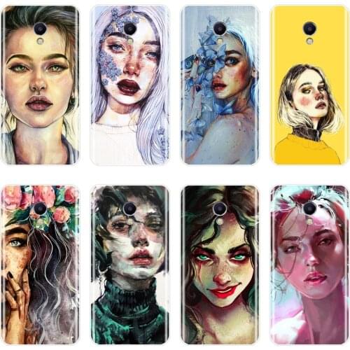 Art Girl Yellow Flower Phone Case For Meizu M2 M3 M3S M5 M5C M5S M6 M6S M6T Soft Silicone Back Cover For Meizu M2 M3 M5 M6 Note