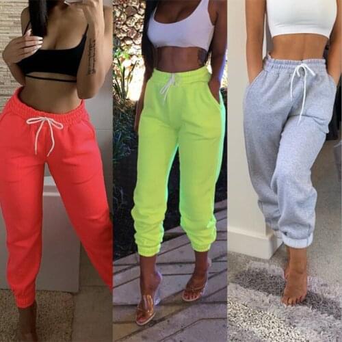 Women Bandage High Waisted Soft Skinny Elastic Stretchy Bowknot Slim Jeggings Summer Casual Drawstring Trousers