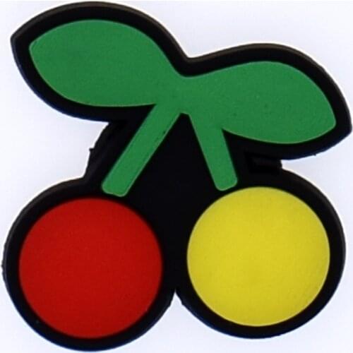 10 pcs Fruits Apple/Grape/Watermelon/Lemon/Avocado/Orange/Cherry/Banana/Pineapple Wholesale Charms Decorate Shoe Bracelet XH-84