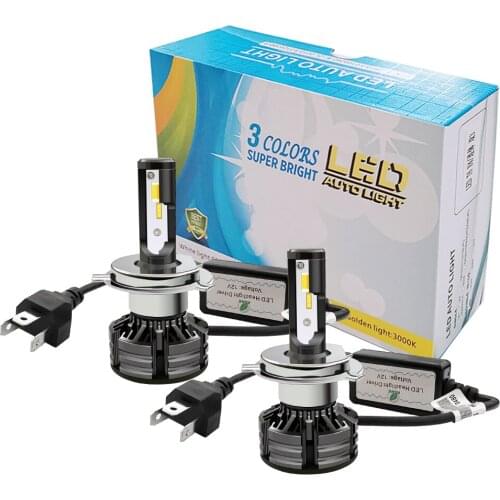 H7 Led Headlight Bulbs Canbus H1 H4 Car Lights H3 H11 H8 880 HB3 9005 HB4 9006 9007 H13 3 Colors 60W 12V 20000LM Auto Headlamps