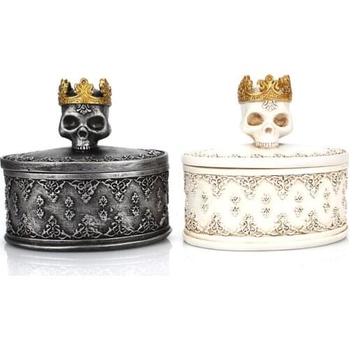 Mini Jewelry Organization Box Skull Rings Organizer Storage Case