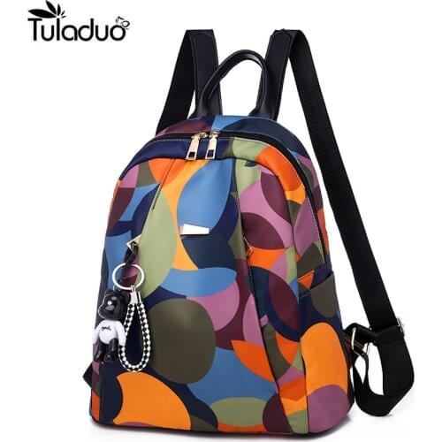 New Backpack Women Oxford Multifuction Bagpack Casual Anti Theft Fashion Backpack for Teenager Girls Schoolbag 2020 Sac A Dos