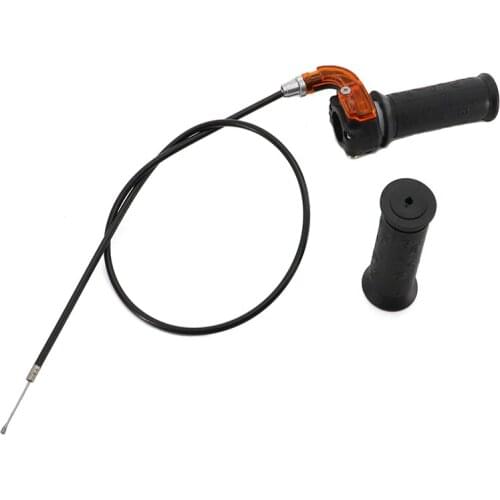 Motocycle Grip Grips With Black Throttle Cable Wire Line For 43cc 47cc 49cc 50c Mini Dirt Bike Quad Pocket Bike