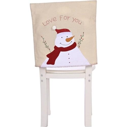 Adornos Navidad Santa Hat Chair Covers Christmas Decor Dinner Chair Xmas Cap Sets Dinner Table Hat Chair Back Covers For Home