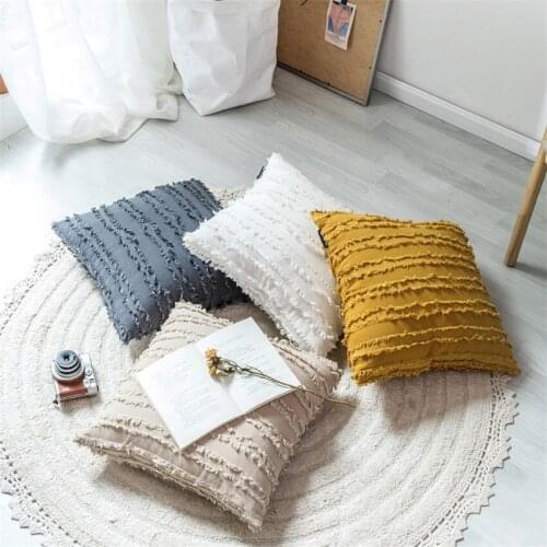 45x45cm Plush jacquard Sofa Pillowcase Pink Cushion Cover Throw Pillow Case Home Sofa Bed Chair Decoration 17.72x 17.72inch