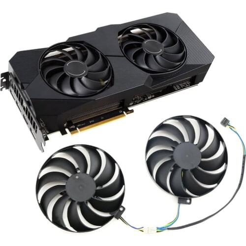 Graphics Card Cooling Fan T129215Su Cooler Fan for ASUS RX5600XT 5700 5700XT DUAL EVO OC